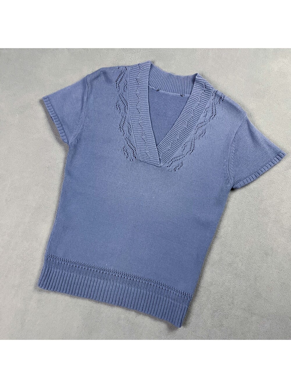 Sleeveless Knit Sweater, Women's V-Neck Pullover Knit Top